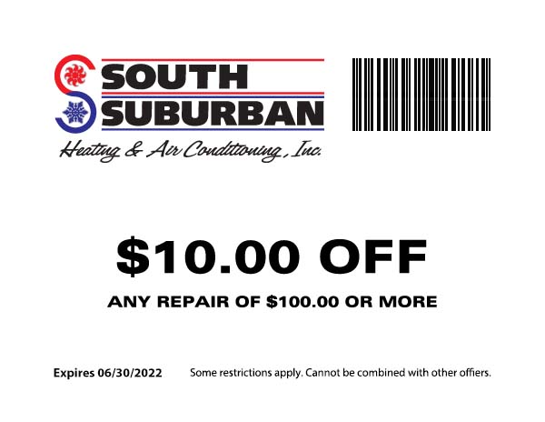 South Suburban Heating & Air Conditioning - $10 Off Any Repair of $100 or more