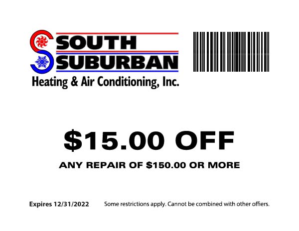 South Suburban Heating & Air Conditioning - $15 Off Any Repair of $150 or more